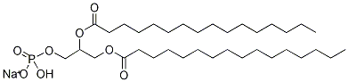 MonosodiuM rac-1,2-DipalMitoylglycero-3-phosphate-d5 Struktur