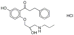 5-Hydroxy Propafenone-D5 Hydrochloride Struktur