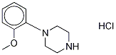 4-(2-Methoxyphenyl)piperazine-d8 Hydrochloride Struktur