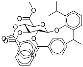 2,3,4-Tri-O-benzoyl-propofol--D-glucuronide Methyl Ester Struktur