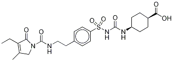 trans-Carboxy Glimepiride-d5 Struktur