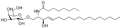 Galactosyl-C8-ceramide-3H Struktur