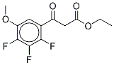 2,3,4-Trifluoro-5-Methoxy-β-oxo-benzenepropanoic Acid Ethyl Ester Struktur