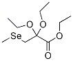 3-Methylselino-2,2-diethoxy-propanoic Acid Ethyl Ester Struktur