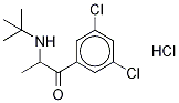 2-(tert-ButylaMino)-3',5'-dichloropropiophenone-d6 Hydrochloride Struktur