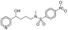 4-(N-Methyl-N-4'-Nitrobenzenesulfonyl-aMino)-1-(3-pyridyl)-1-butanol Struktur