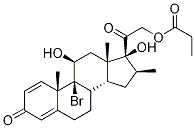 9-Defluoro-9-broMo-21-propionyloxy DexaMethasone Struktur