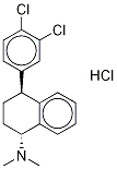 trans-(±)-4-(3,4-Dichlorophenyl)-
1,2,3,4-tetrahydro-N,N-(diMethyl-d6)-1-naphthalenaMine Hydrochloride Struktur