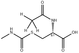 N-Acetyl-d3-S-(N-methylcarbamoyl)-L-cysteine Struktur