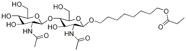 8-Ethoxycarbonyloctyl N,N'-Diacetyl--chitobioside Struktur