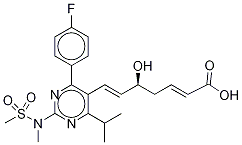 (2E,5R,6E)-3-Dehydroxy Rosuvastatin Struktur