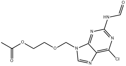 Acetyl 2-[(2-ForMaMide-1,6-dihydro-6-chloro-9H-purin-9yl)Methoxy]ethyl Ester Struktur