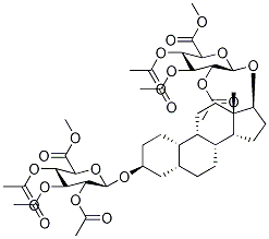 5α-Estrane-3β,17α-diol Bis(tri-O-acetyl-β-D-glucuronide Methyl Ester) Struktur