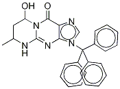 N-Trityl-4,6,7,8-tetrahydro-8-hydroxy-6-MethylpyriMido[1,2-a]purin-10(3H)-one Struktur