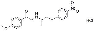 2-(4-(4-Nitrophenyl)butan-2-ylaMino)-1-(4-Methoxyphenyl)ethanal Hydrochloride Struktur