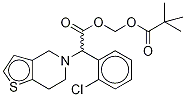 rac Clopidogrel [(tert-Butylcarbonyl)oxy]Methyl Ester Struktur