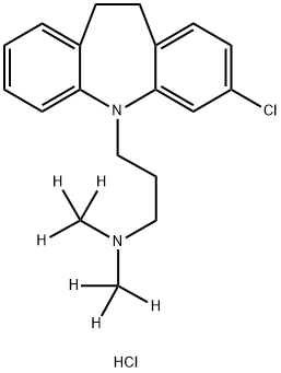 Clomipramine-d6 Hydrochloride Struktur