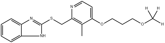 Rabeprazole-d3 Sulfide Struktur