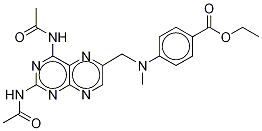 N,N'-Diacetyl DAMPA Ethyl Ester Struktur