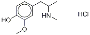 4-Hydroxy-3-Methoxy MethaMphetaMine-d3 Hydrochloride Struktur