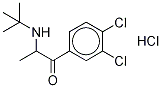 2-(tert-ButylaMino)-3',4'-dichloropropiophenone Hydrochloride Struktur