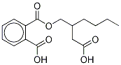 Mono[2-(carboxyMethyl)hexyl] Phthalate-d4 Struktur