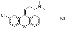 trans-Chlorprothixene-d6 Hydrochloride Struktur