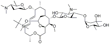 4,17-Dioxabicyclo[12.3.2]nonadecane-18-O-tert-butyldimethylsilyl Spiramycin I-d3 Struktur