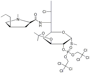 3,4-O-Isopropylidene 7-Epi Clindamycin 2-[Bis(2,2,2-trichloroethyl)phosphate] Struktur