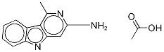 3-Amino-1-methyl-5H-pyrido[4,3-β]indole-13C2,15N Acetate Struktur