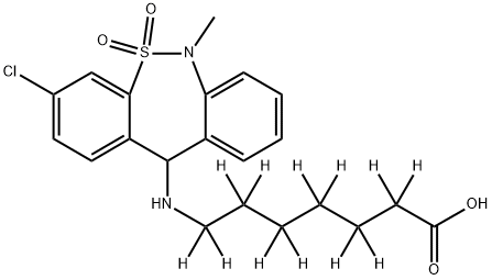 Tianeptine-d12 Struktur