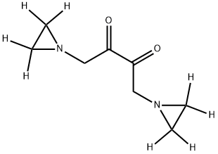 1,4-Bis(1-aziridinyl)-2,3-butanedione-d8 DihydrobroMide Struktur