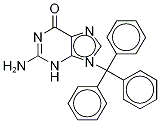 9N-Trityl Guanine-13C2,15N Struktur