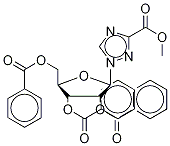 1-(2,3,5-Tri-O-benzoyl--D-13C5-ribofuranosyl)-1,2,4-triazole-3-carboxylic Acid Methyl Ester Struktur