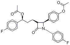 Ezetimibe-d4 Diacetate Struktur