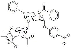 4-Nitrophenyl 2-Benzoyl-4,6-O-benzylidene-3-O-(2’,3’,4’,6’-tetra-O-acetyl-α-D-mannopyranosyl)-α-D-mannopyranoside Struktur