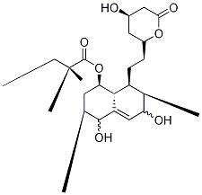 3',5'-Dihydrodiol SiMvastatin-d6
(Mixture of DiastereoMers) Struktur