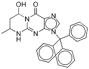 N-Trityl-4,6,7,8-tetrahydro-8-hydroxy-6-MethylpyriMido[1,2-a]purin-10(3H)-one-13C2,15N Struktur