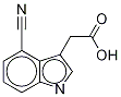 4-Cyanoindole-3-acetic Acid Struktur