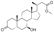 (5β,7β)-7-Hydroxy-3-oxo-24-norcholan-23-oic Acid Methyl Ester Struktur