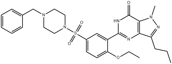 N-Desmethyl-N-benzyl Sildenafil Struktur