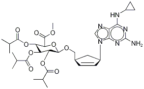 Abacavir 5’-(2,3,4-Tri-O-isobytyryl)-β-D-glucuronic Acid Methyl Ester Struktur