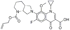 N-Allyloxycarbonyl Moxifloxacin-d4 Struktur