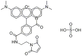 TetraMethyl RhodaMine-6-C2-MaleiMide Ethyl Ester Sulfate Salt Struktur