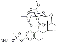 17β-Estradiol 3-Sulfate 17-(2,3,4-Tri-O-acetyl-β-D-glucuronide Methyl Ester) AMMoniuM Salt Struktur