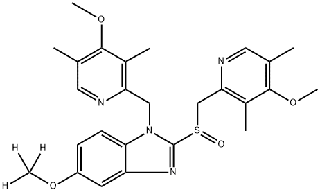 N-(4-Methoxy-3,5-diMethyl-2-pyridinyl)Methyl OMeprazole-d3 Struktur