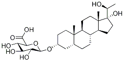 17,20α-Dihydroxy-5β-pregnan-3α-yl-d4 β-D-Glucopyranosiduronic Acid Struktur