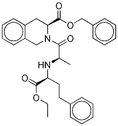 [3S-[2[R*(R*)],3R*]]-2-[2-[[1-(ethoxycarbonyl)-3-phenylpropyl]aMino]-1-oxopropyl]-1,2,3,4-tetrahydro-3-isoquinolinecarboxylic Acid PhenylMethyl Ester Struktur