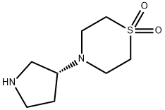 (R)-4-(Pyrrolidin-3-yl)thiomorpholine 1,1-dioxide-2HCl Struktur