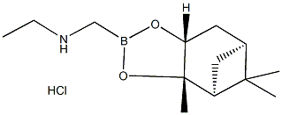 (R)-Boro-N(ethyl)-gly-(+)-pinanediol-HCl Struktur